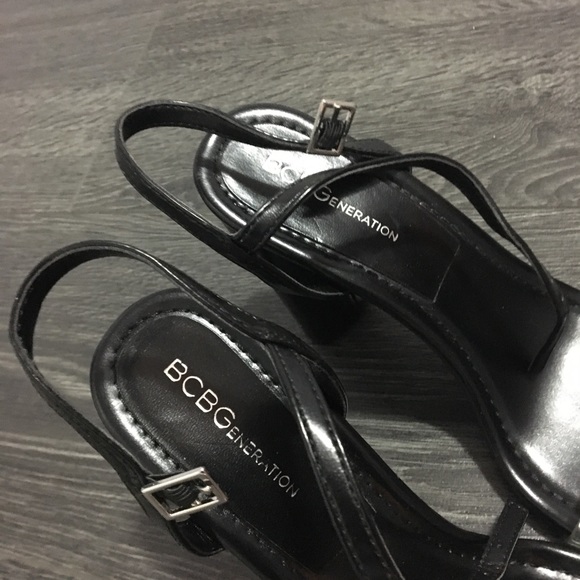 BCBGeneration Black ans Clear strap heels - Picture 3 of 3
